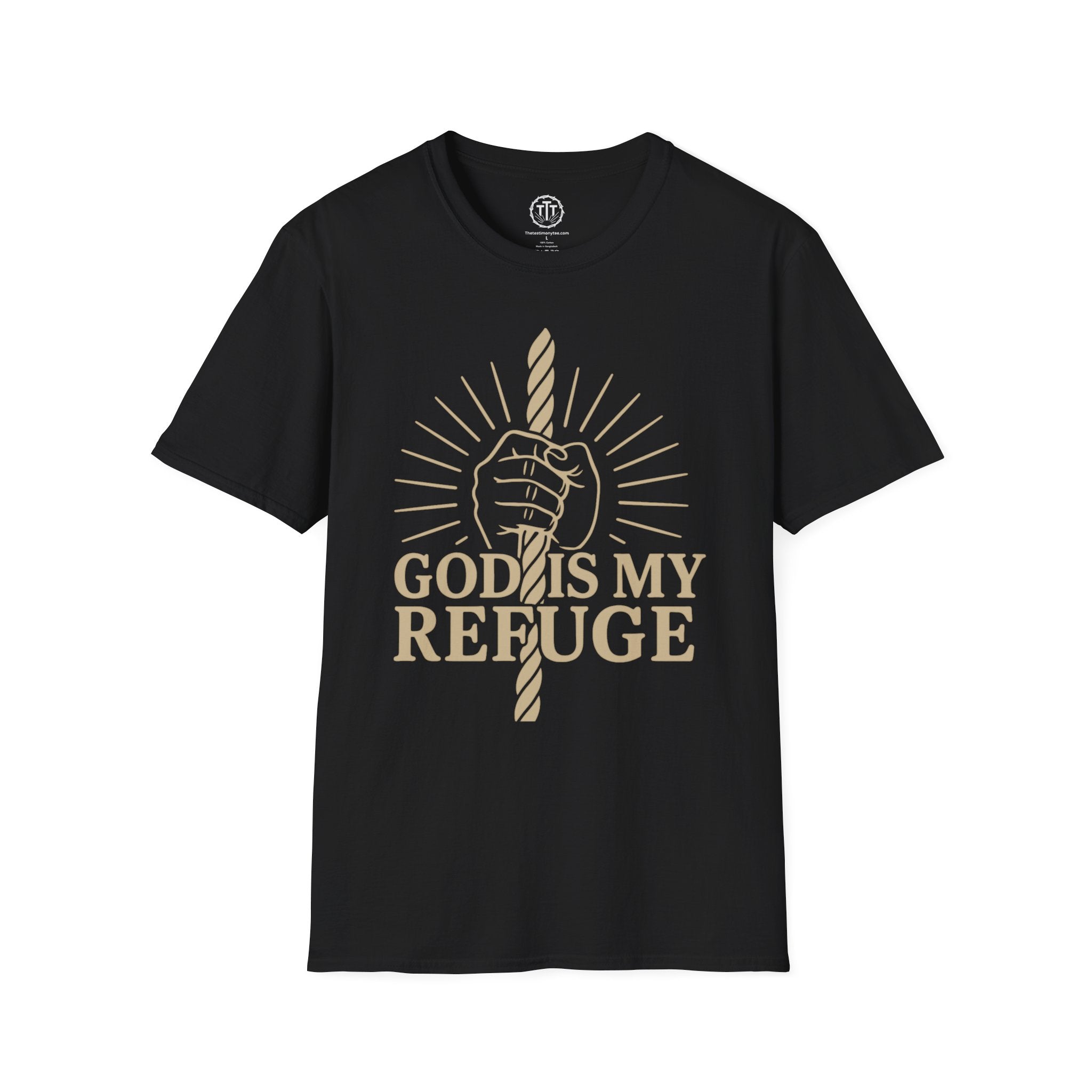 God Is My Refuge – Christian Strength & Hope T-Shirt