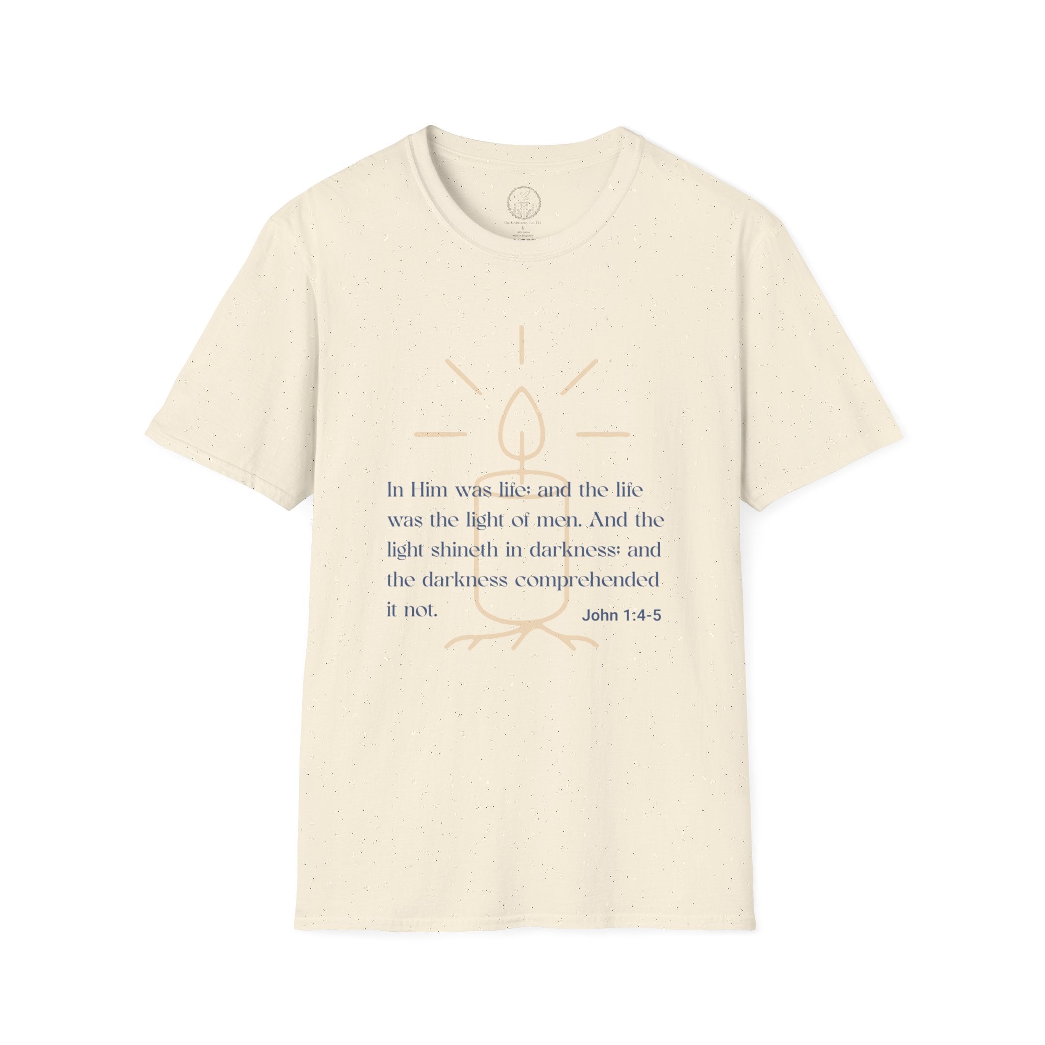 In Him Was Life – John 1:4-5 Christian T-Shirt