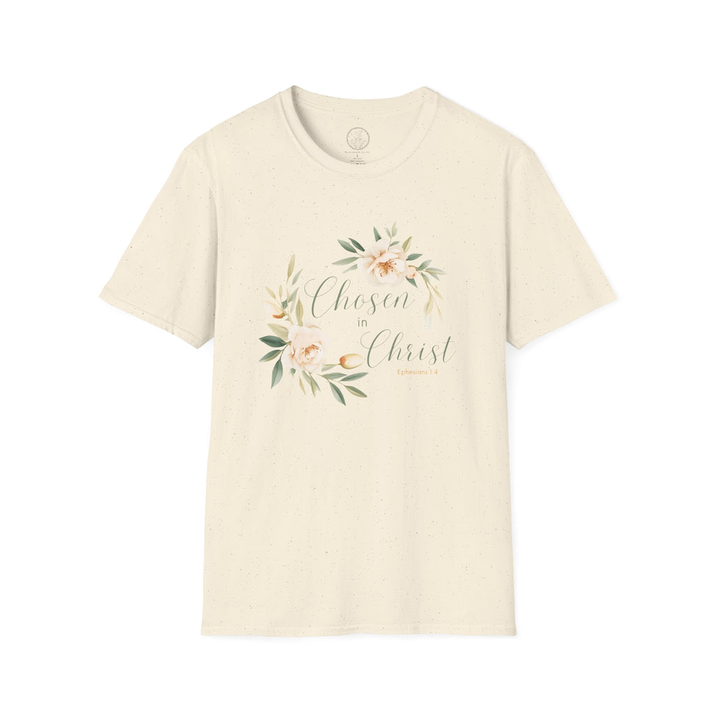 Chosen in Christ | Ephesians 1:4 Christian Floral Tee