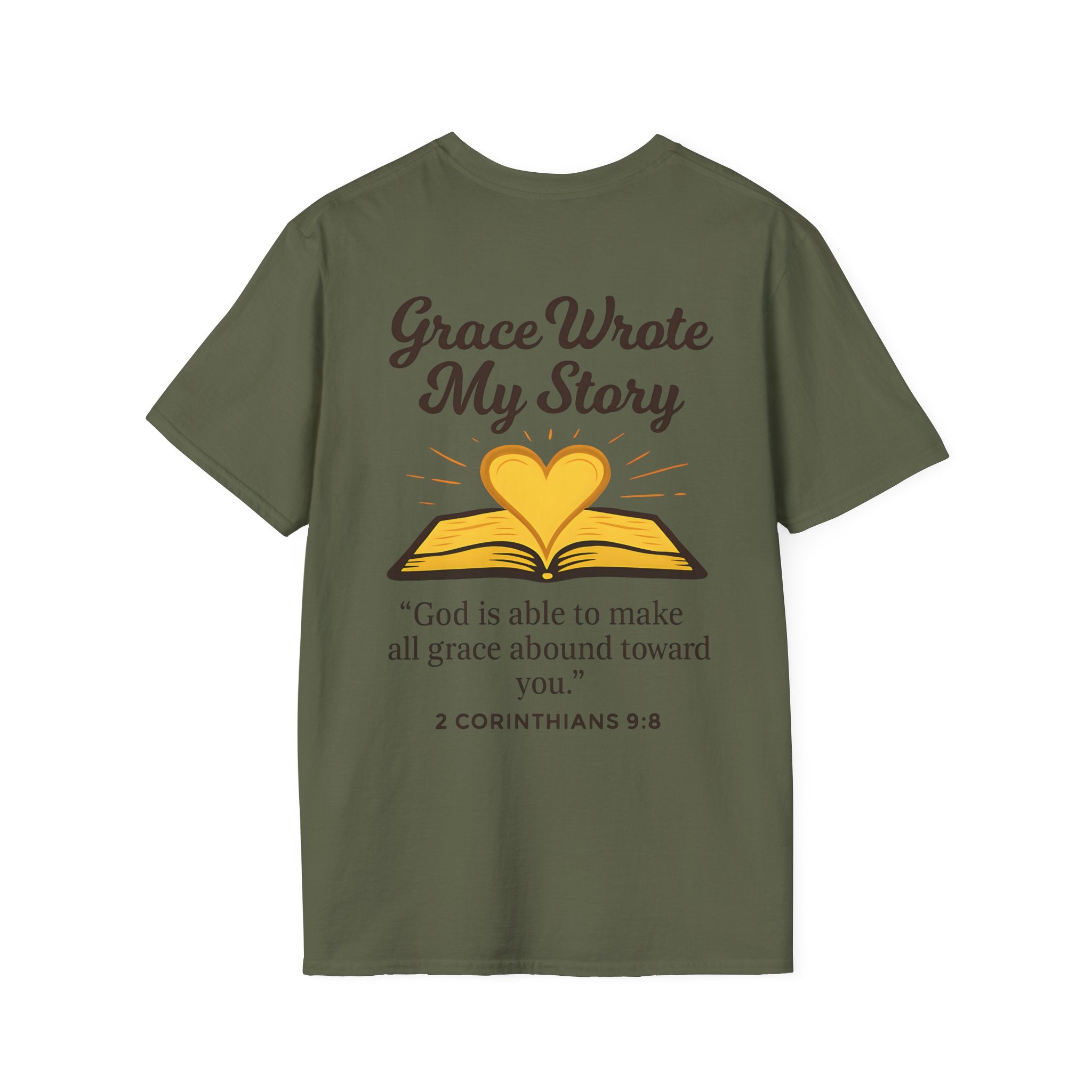 Grace Wrote My Story – 2 Corinthians 9:8 Christian T-Shirt
