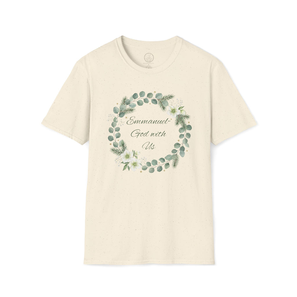 Emmanuel – God With Us Christmas Wreath Tee