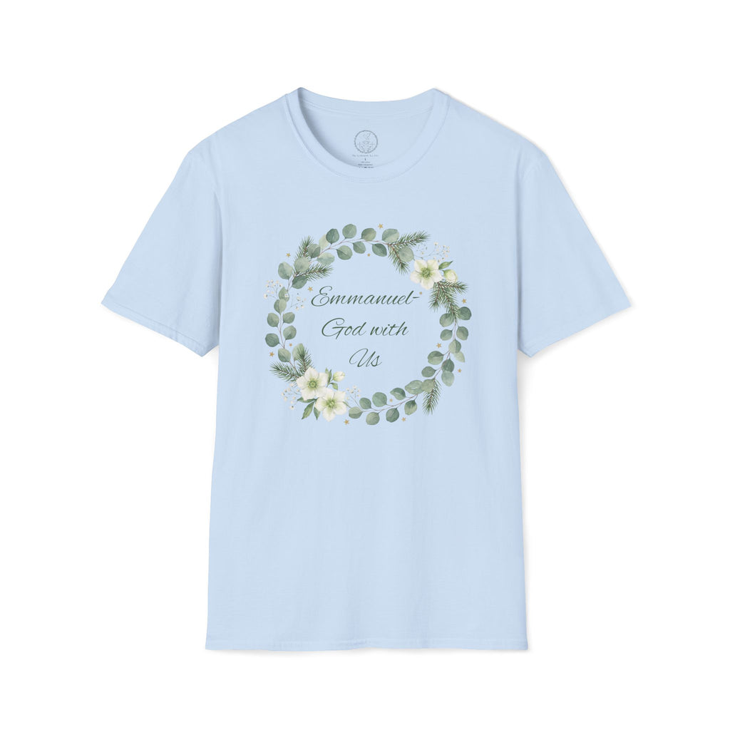 Emmanuel – God With Us Christmas Wreath Tee