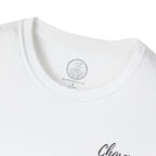 Chosen in Christ Floral Pocket Tee — Ephesians 1:4