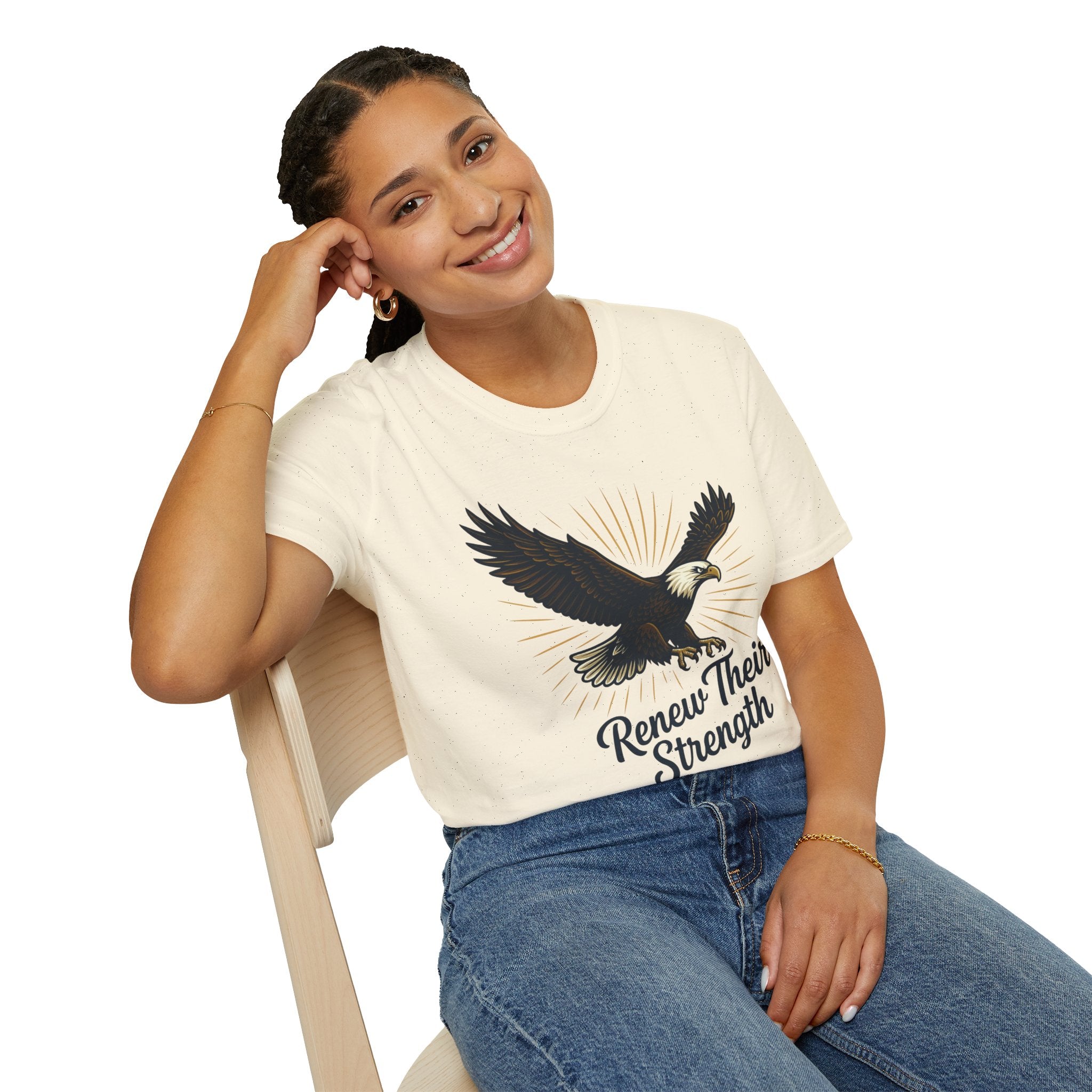 Renew Their Strength – Isaiah 40:31 Christian Eagle T-Shirt