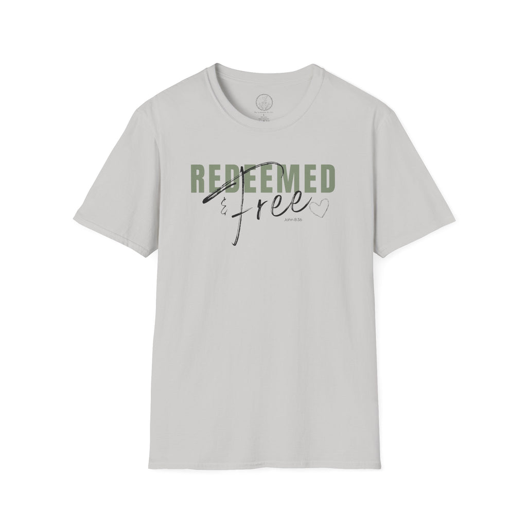 Redeemed & Free – John 8:36 Christian T-Shirt