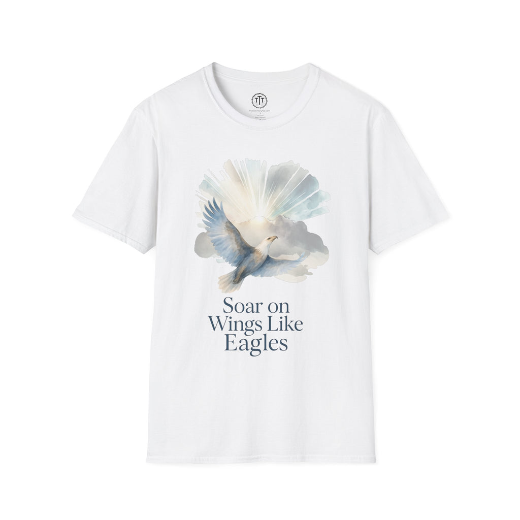 Soar on Wings Like Eagles – Isaiah 40:31 Christian T-Shirt