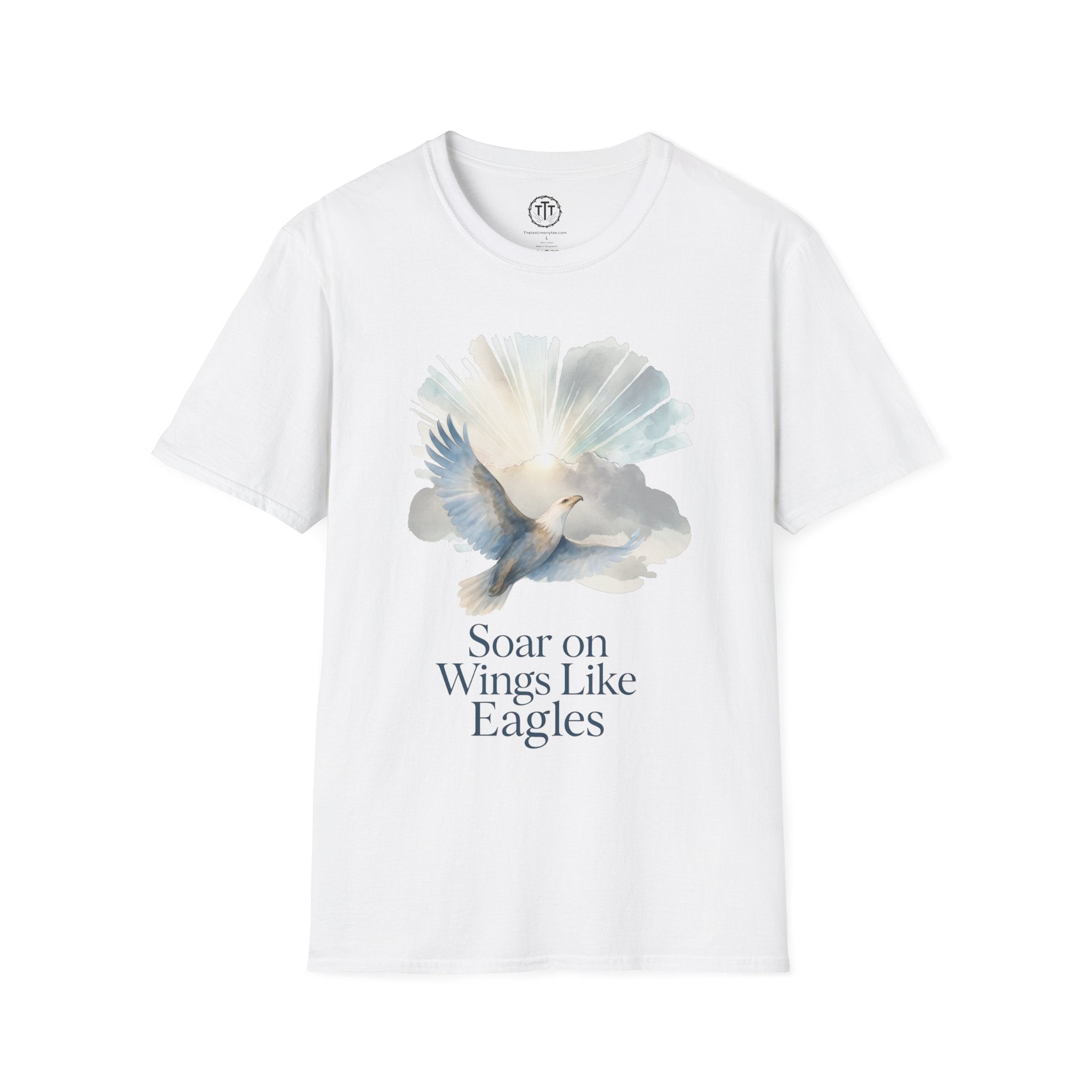 Soar on Wings Like Eagles – Isaiah 40:31 Christian T-Shirt