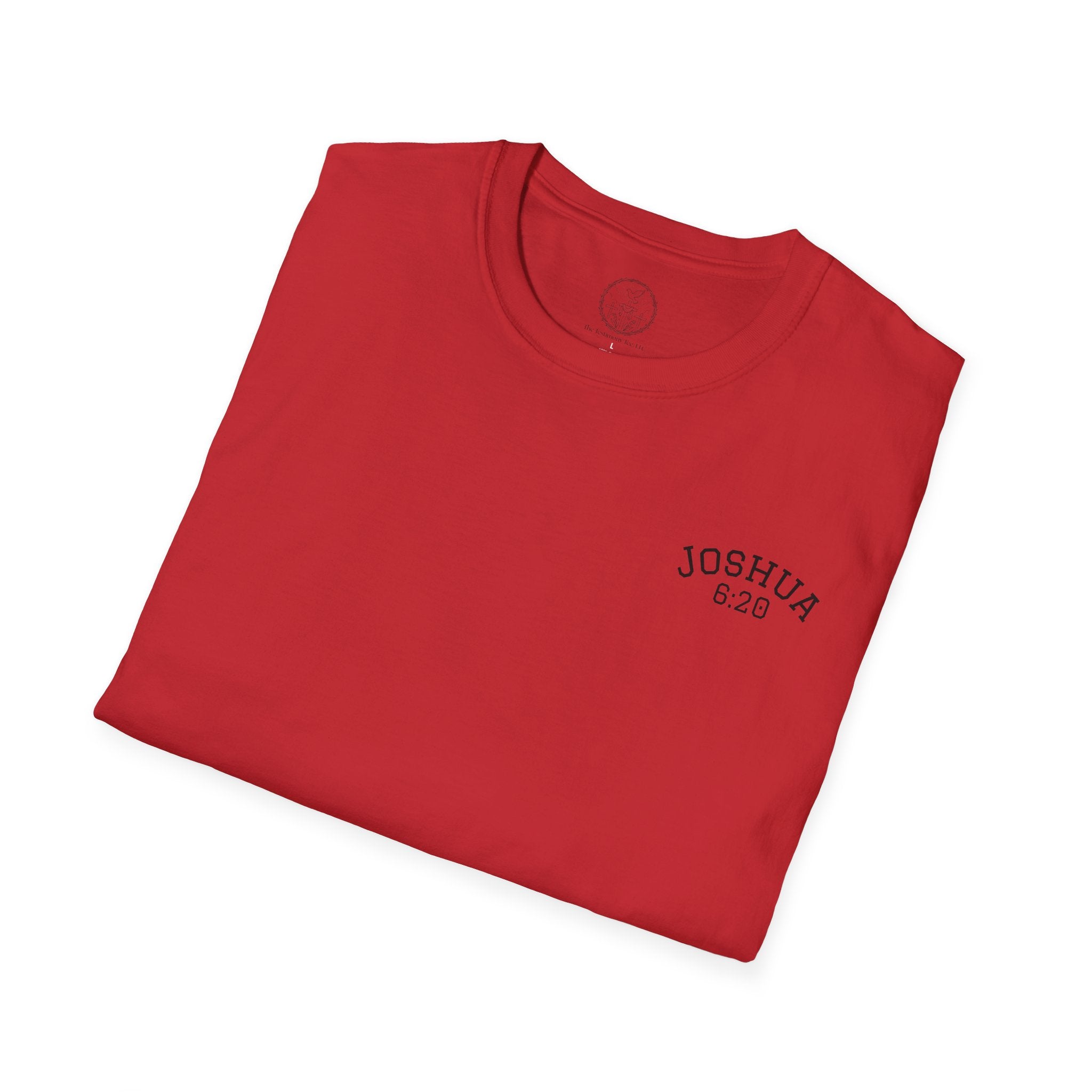 By Faith the Walls Fell Down (Front/Back)– Joshua 6:20 Christian T-Shirt