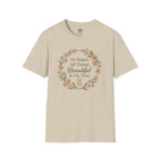He Makes All Things Beautiful – Floral Christian T=Shirt