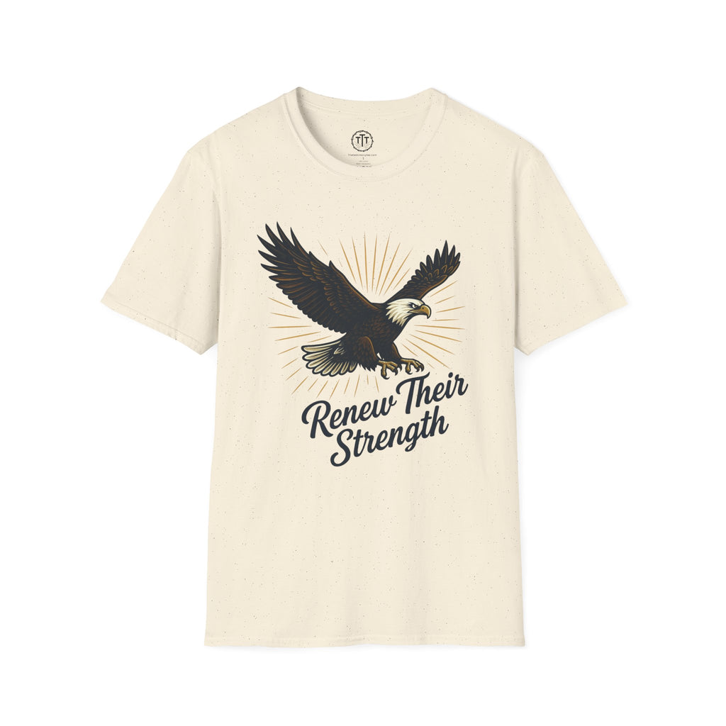 Renew Their Strength – Isaiah 40:31 Christian Eagle T-Shirt