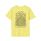 By Faith the Walls Fell Down (Front/Back)– Joshua 6:20 Christian T-Shirt