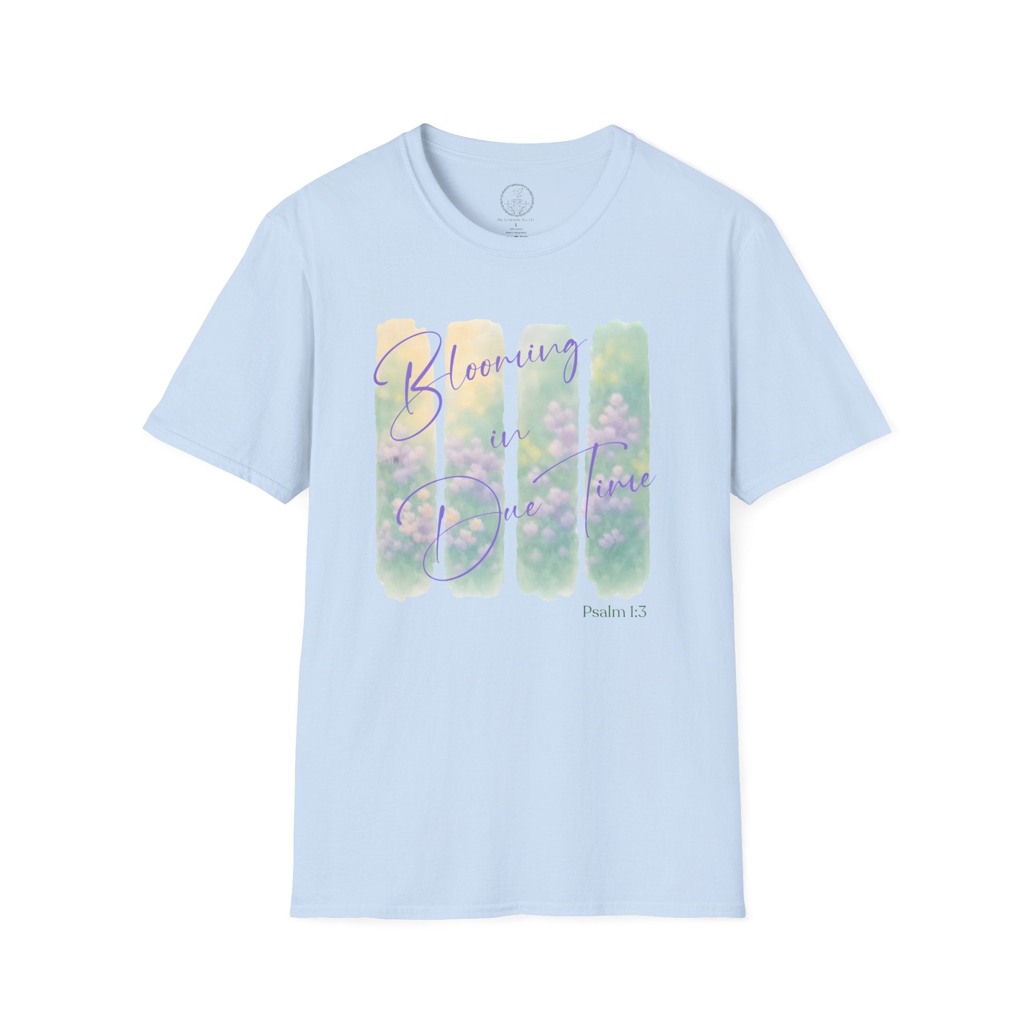 Blooming in Due Time – Psalm 1:3 Christian T-Shirt