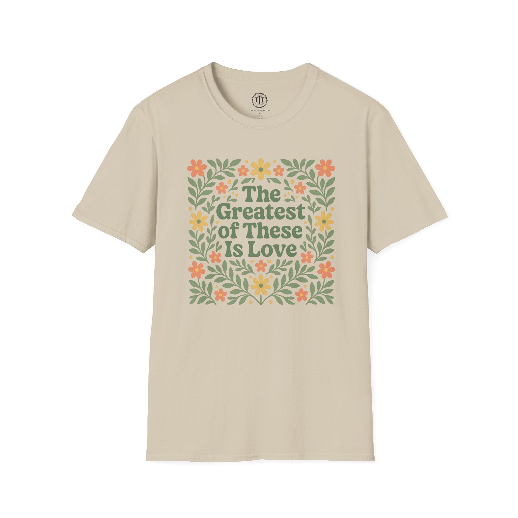 The Greatest of These is Love Floral T-Shirt
