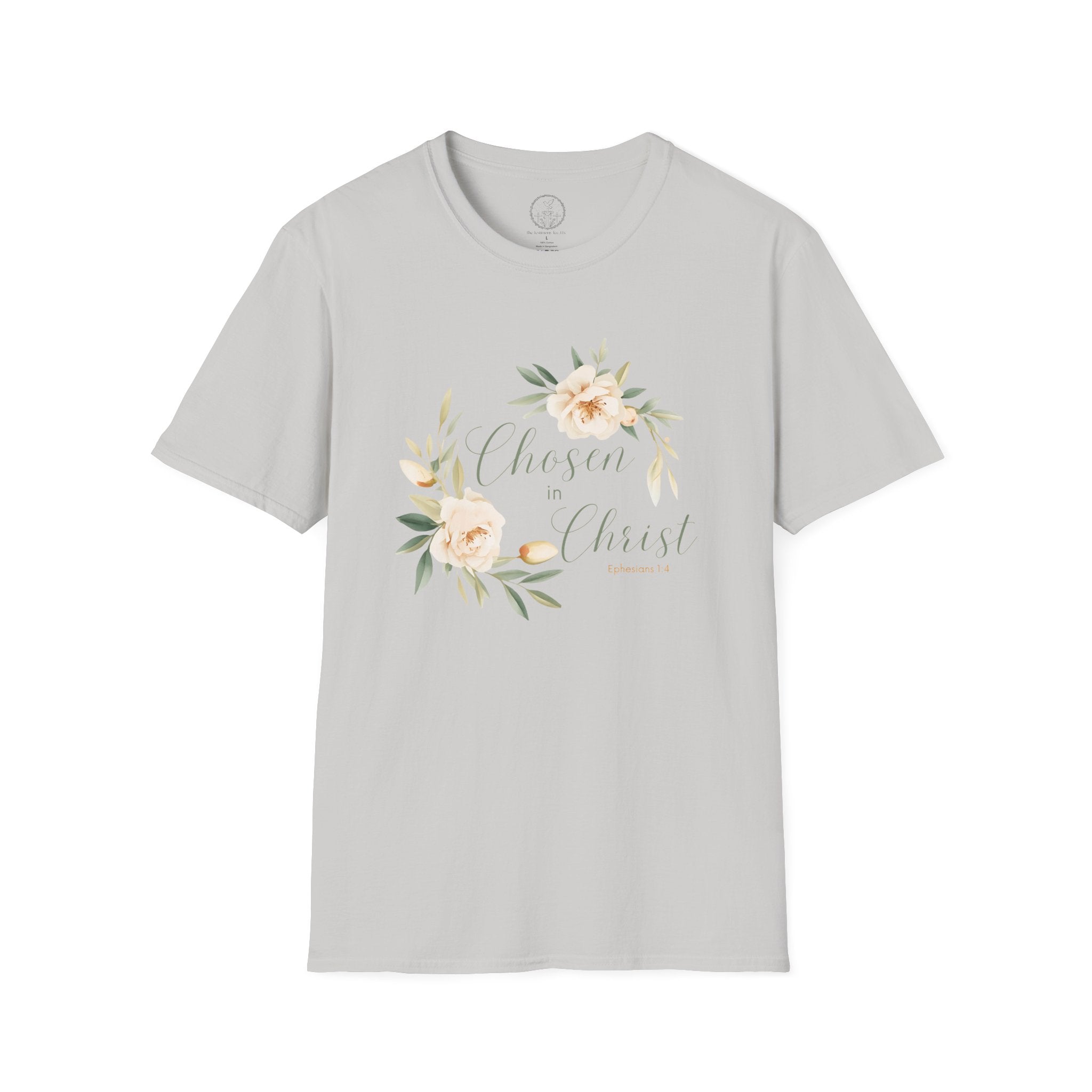 Chosen in Christ | Ephesians 1:4 Christian Floral Tee