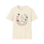 His Mercies Are New Every Morning – Floral Scripture Tee (Lamentations 3:22–23)