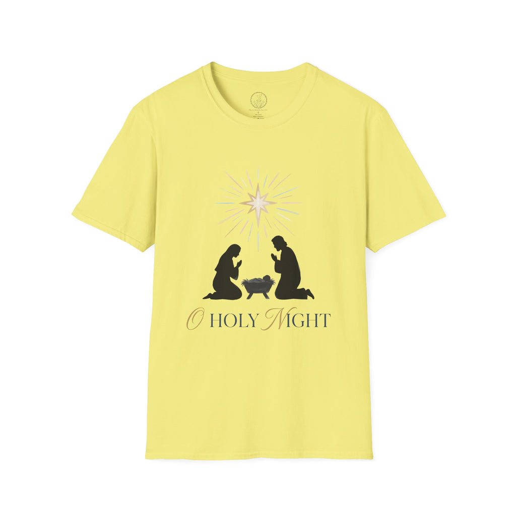 O Holy Night – Nativity Silhouette Christmas T-Shirt