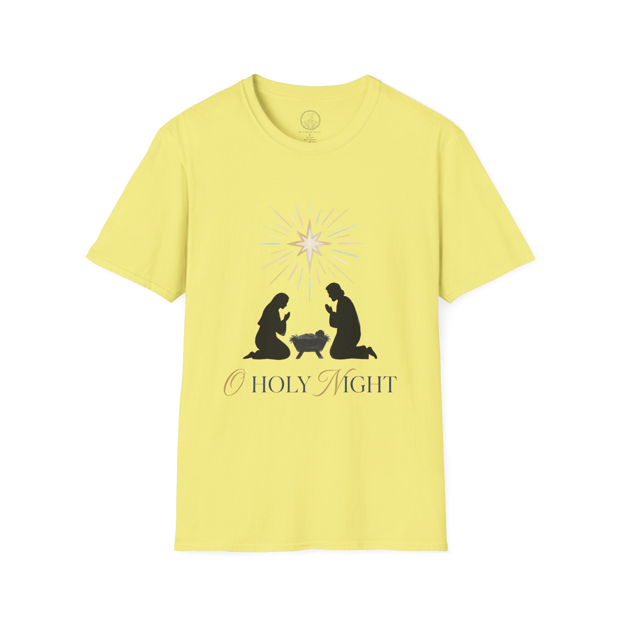 O Holy Night – Nativity Silhouette Christmas T-Shirt