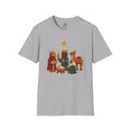 Chunky Yarn Printed Image of Three Wise Men at the Manger