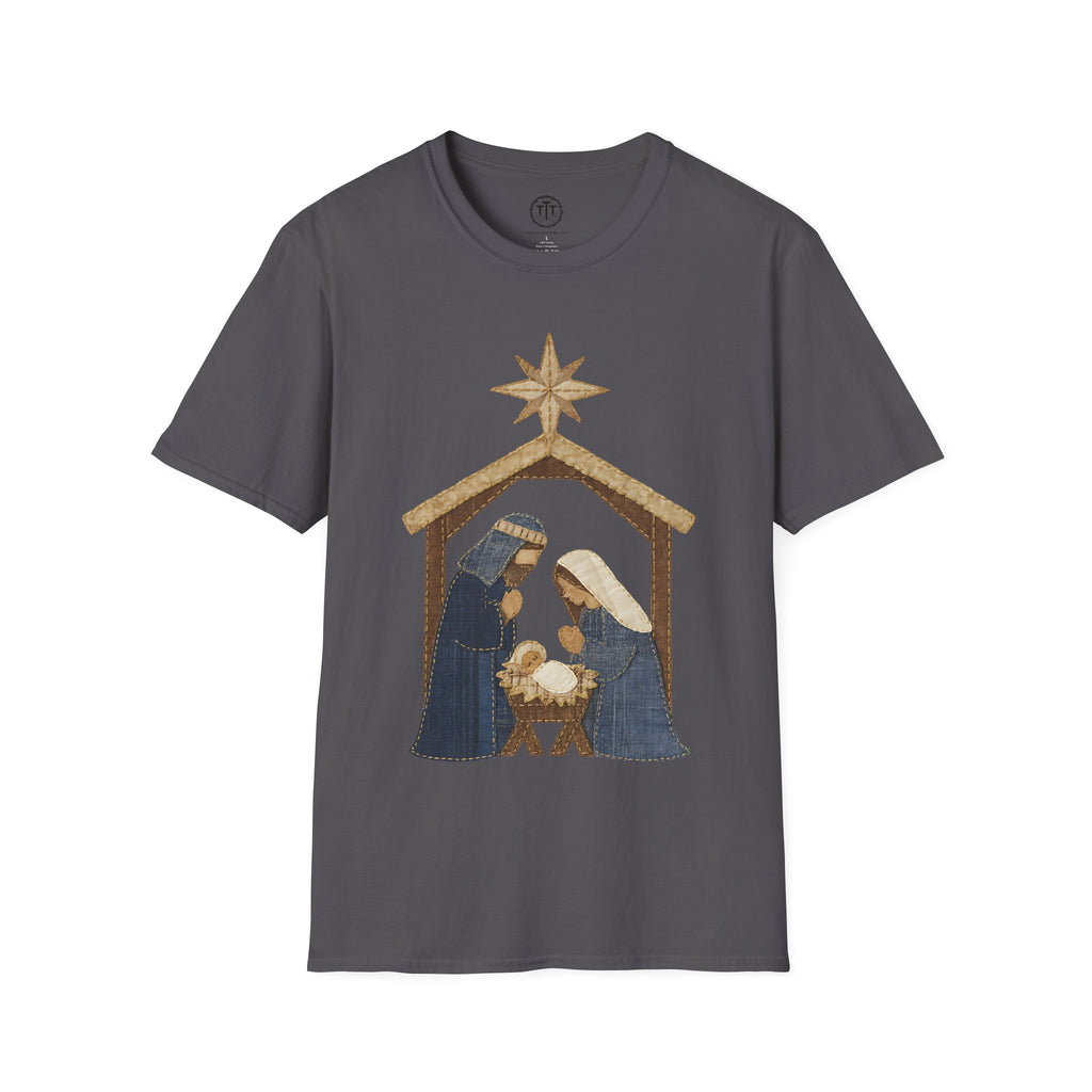 Patchwork Print Manger Scene