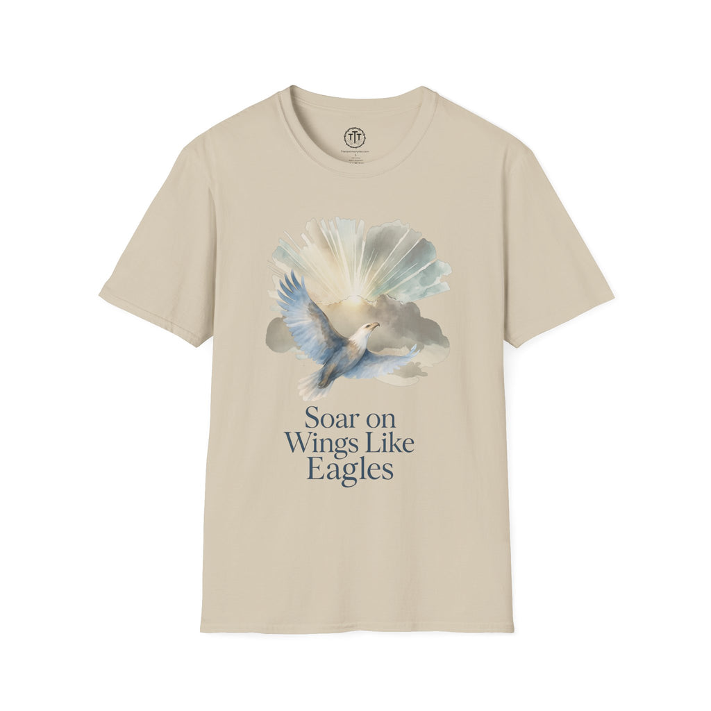 Soar on Wings Like Eagles – Isaiah 40:31 Christian T-Shirt