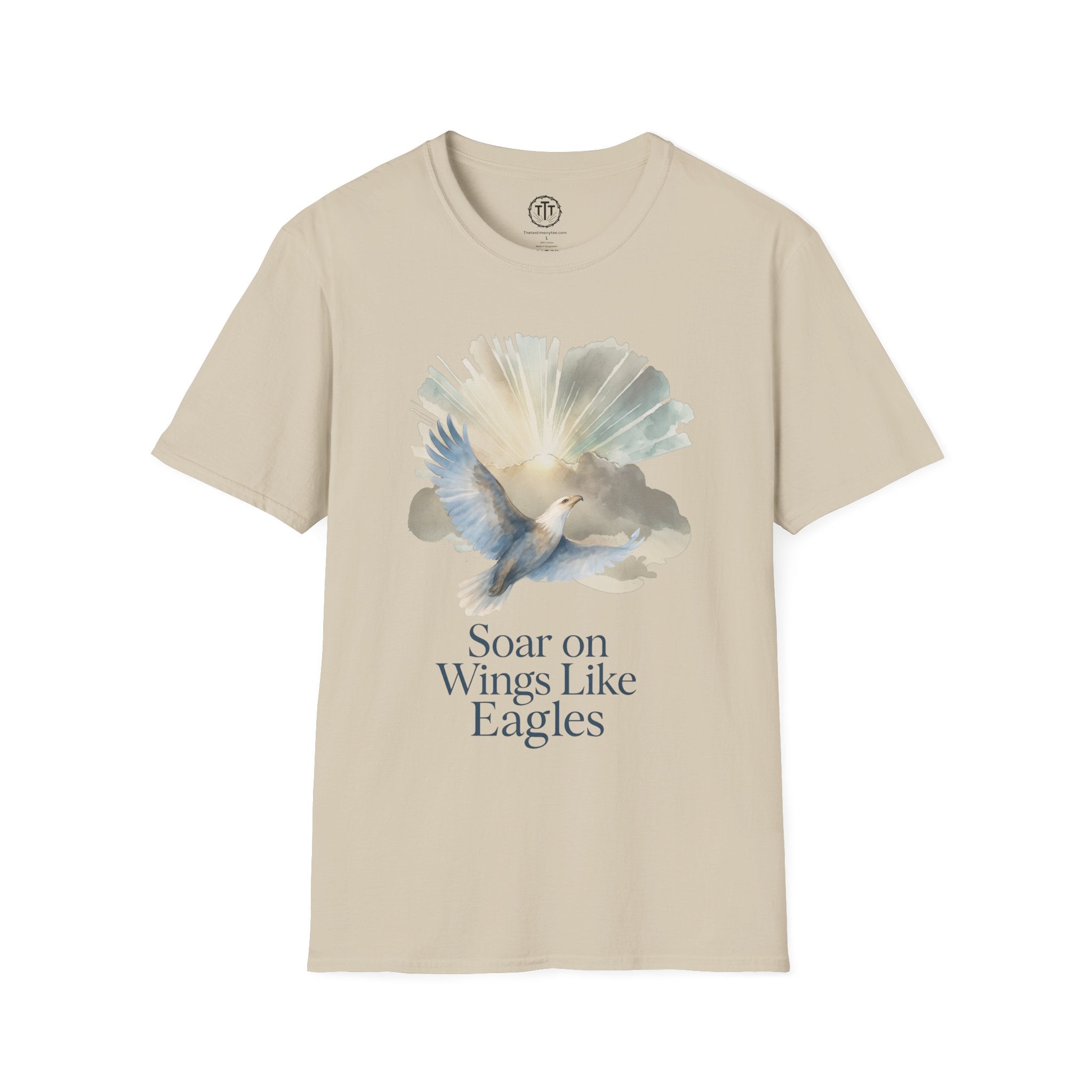 Soar on Wings Like Eagles – Isaiah 40:31 Christian T-Shirt