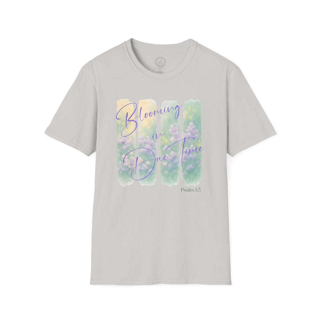 Blooming in Due Time – Psalm 1:3 Christian T-Shirt