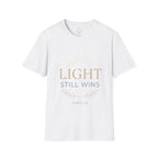 Light Still Wins — John 1:5 Christian T-Shirt