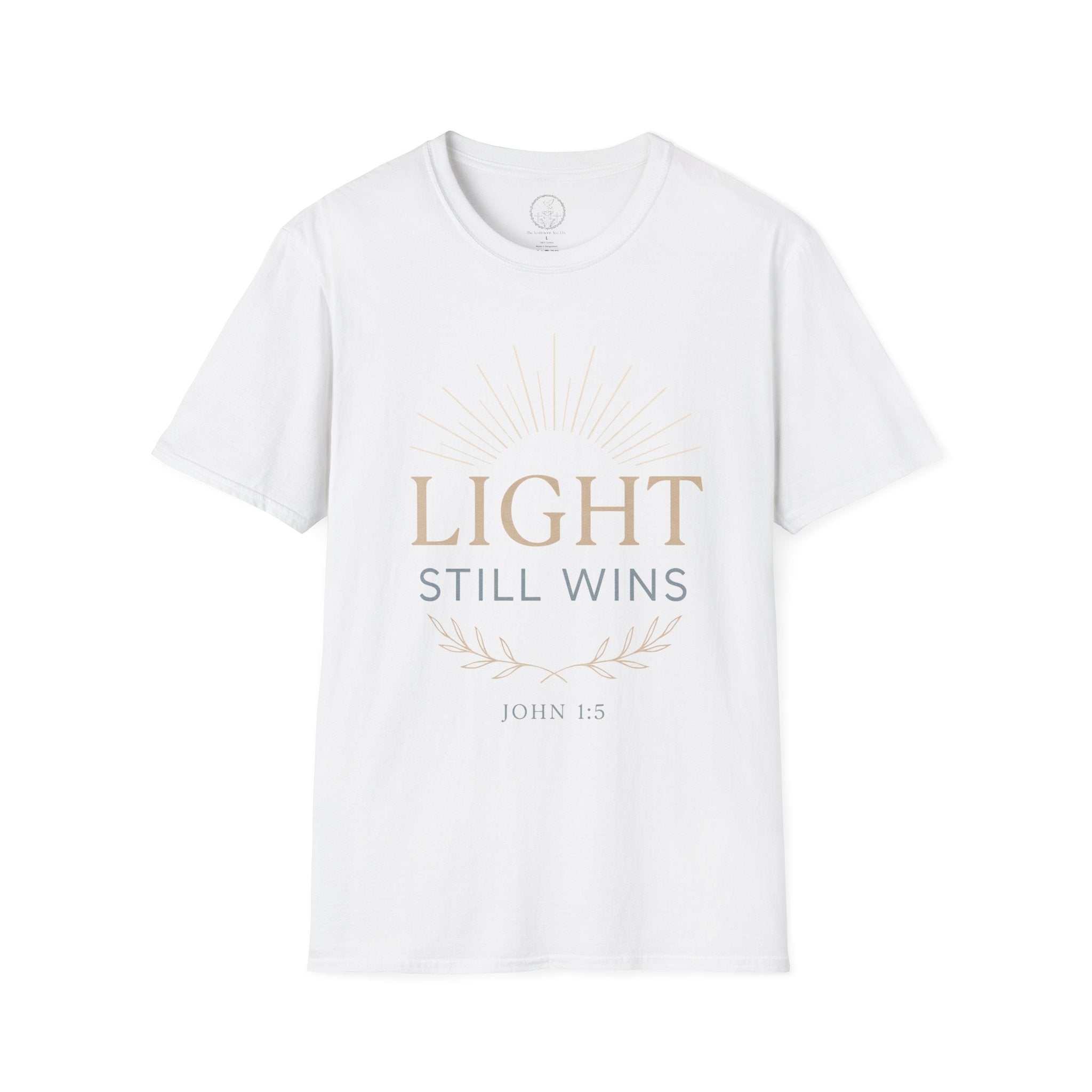 Light Still Wins — John 1:5 Christian T-Shirt