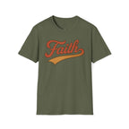 Faith Retro Script Christian T-Shirt