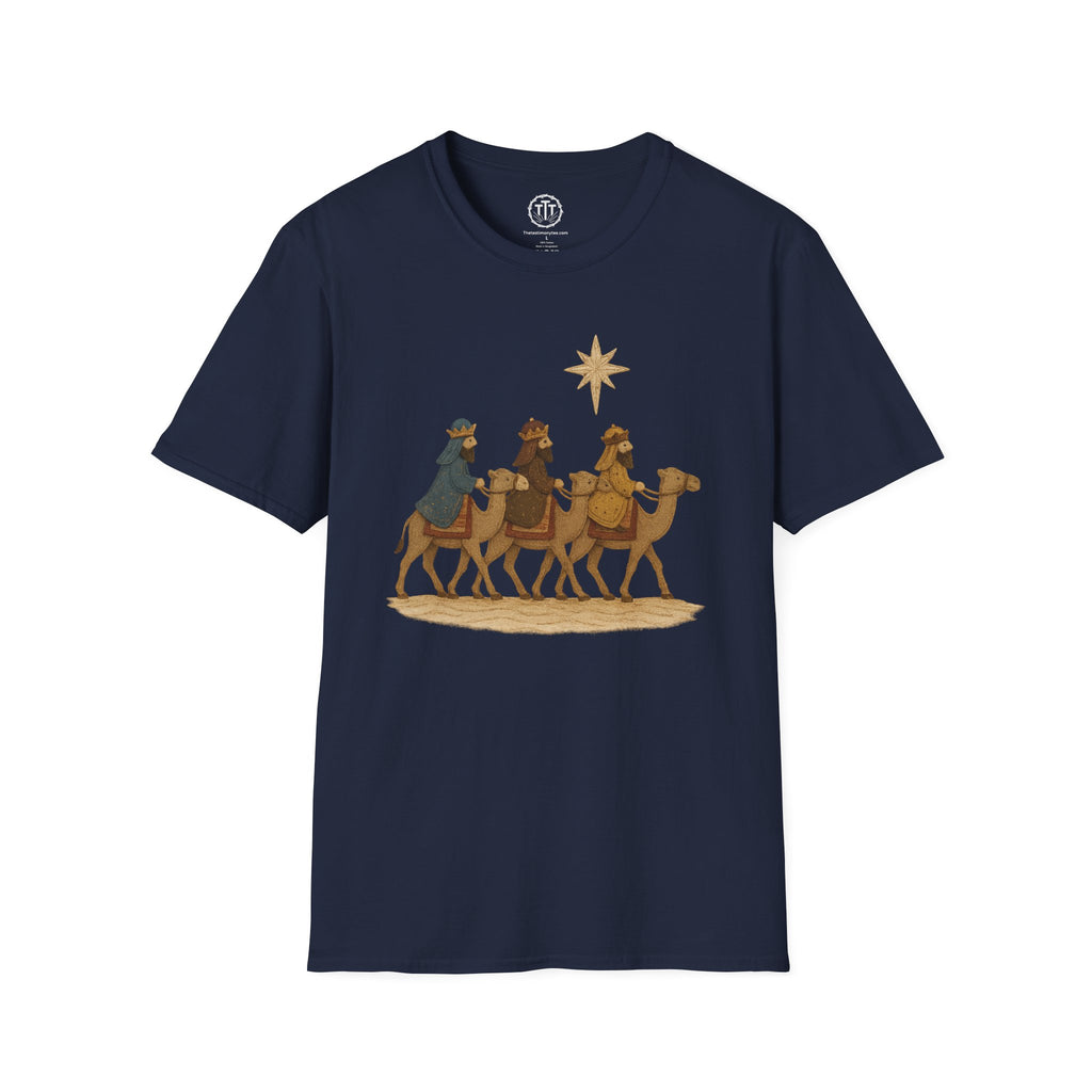 Patchwork Print Three Wise Men Following The Star to Worship Jesus