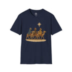 Patchwork Print Three Wise Men Following The Star to Worship Jesus