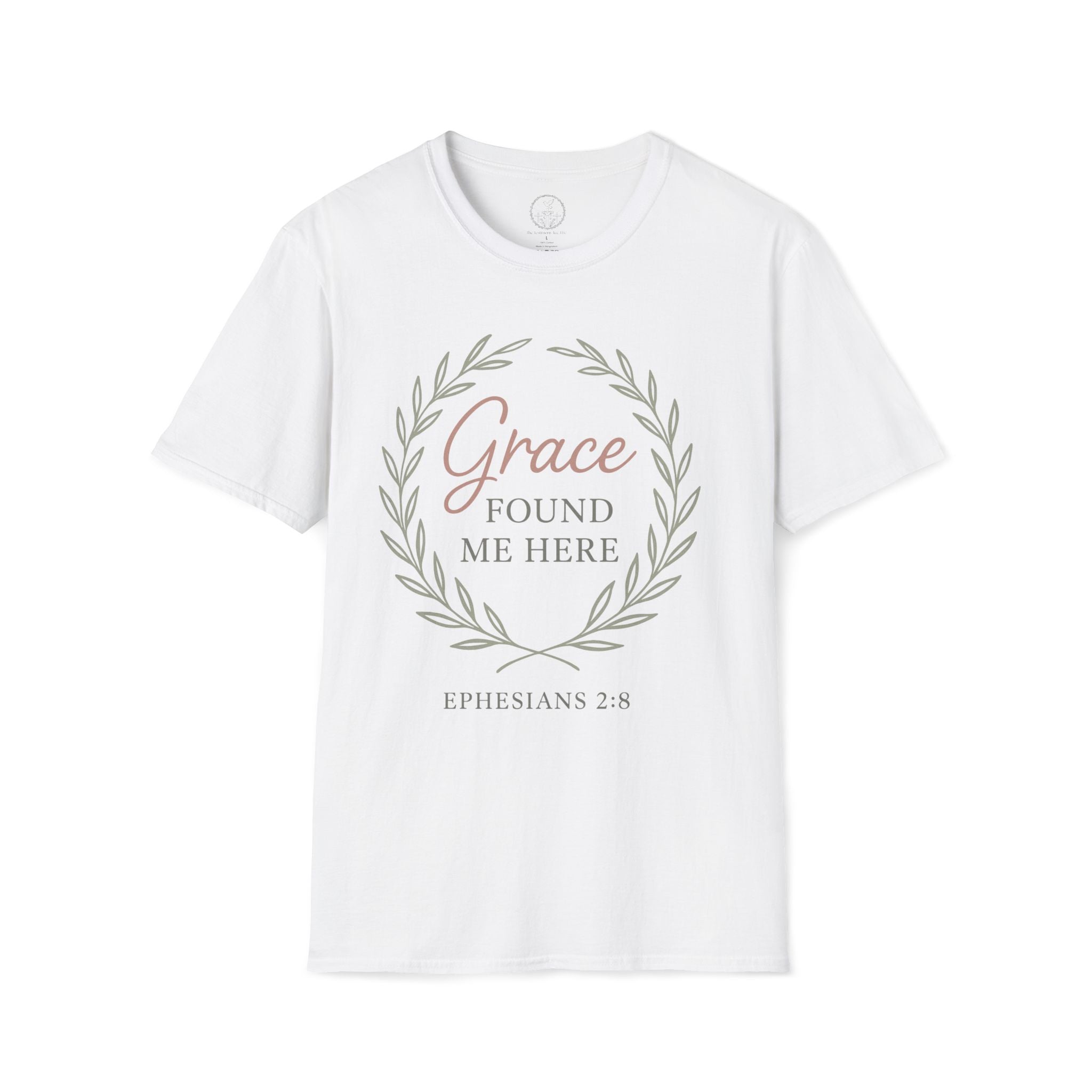 Grace Found Me Here – Ephesians 2:8 Christian Tee