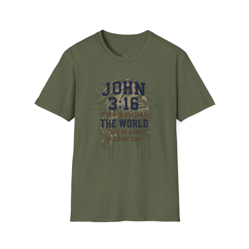 John 3:16 – For God So Loved The World Christian Tee