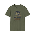 John 3:16 – For God So Loved The World Christian Tee