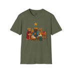 Chunky Yarn Printed Image of Three Wise Men at the Manger