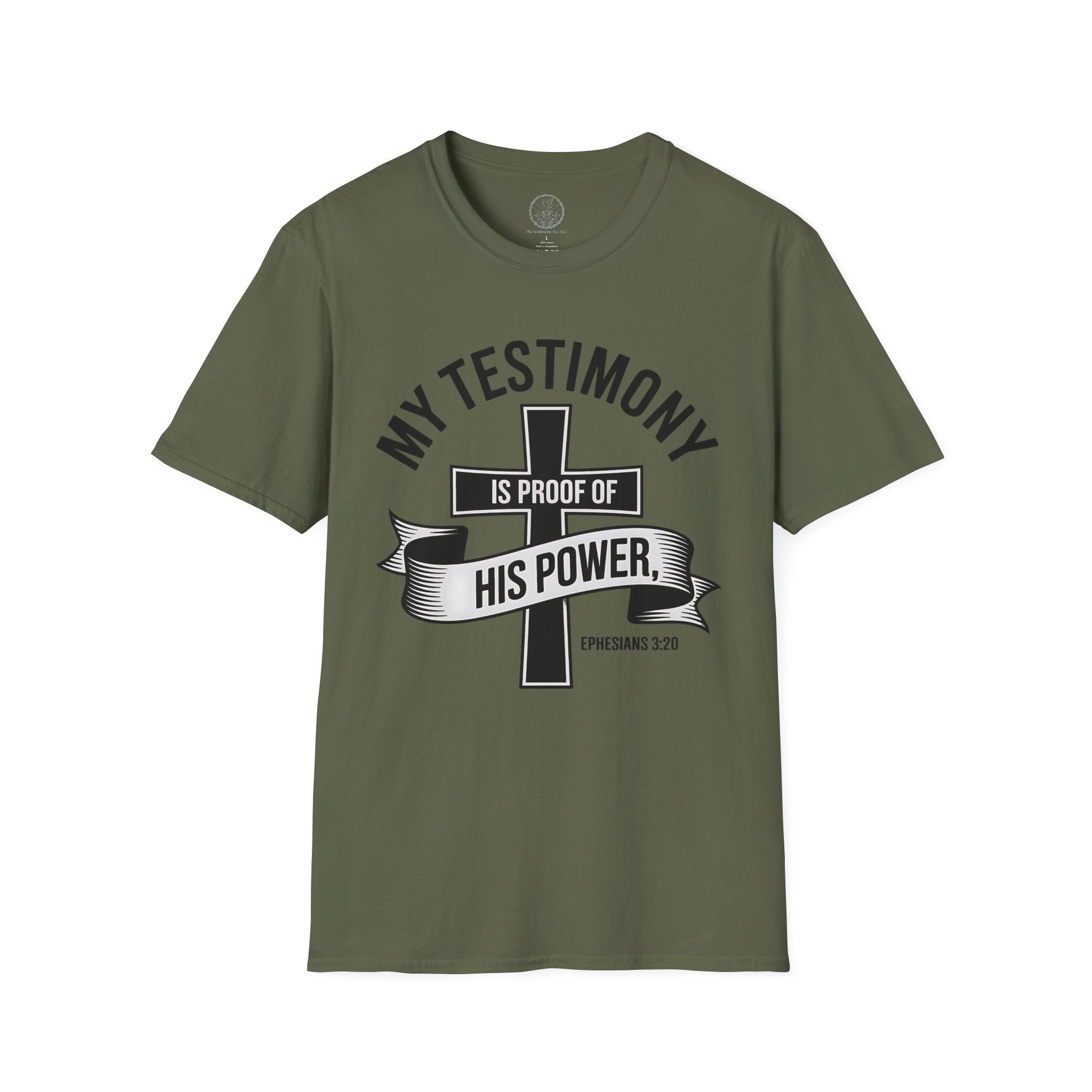 My Testimony Is Proof of His Power – Ephesians 3:20 Tee