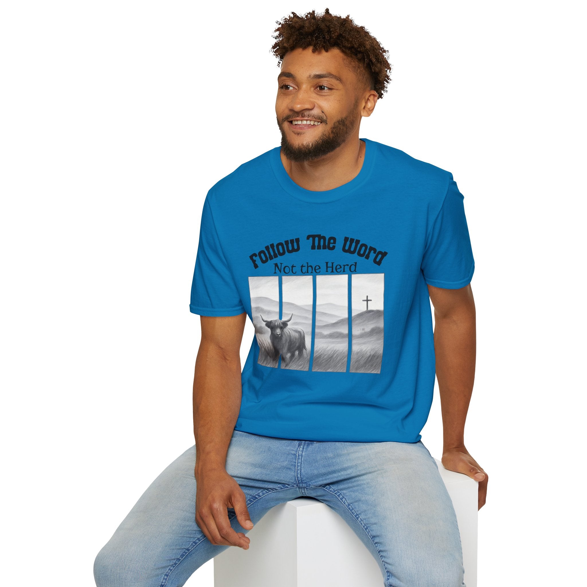 Follow the Word, Not the Herd – Christian Western Graphic Tee