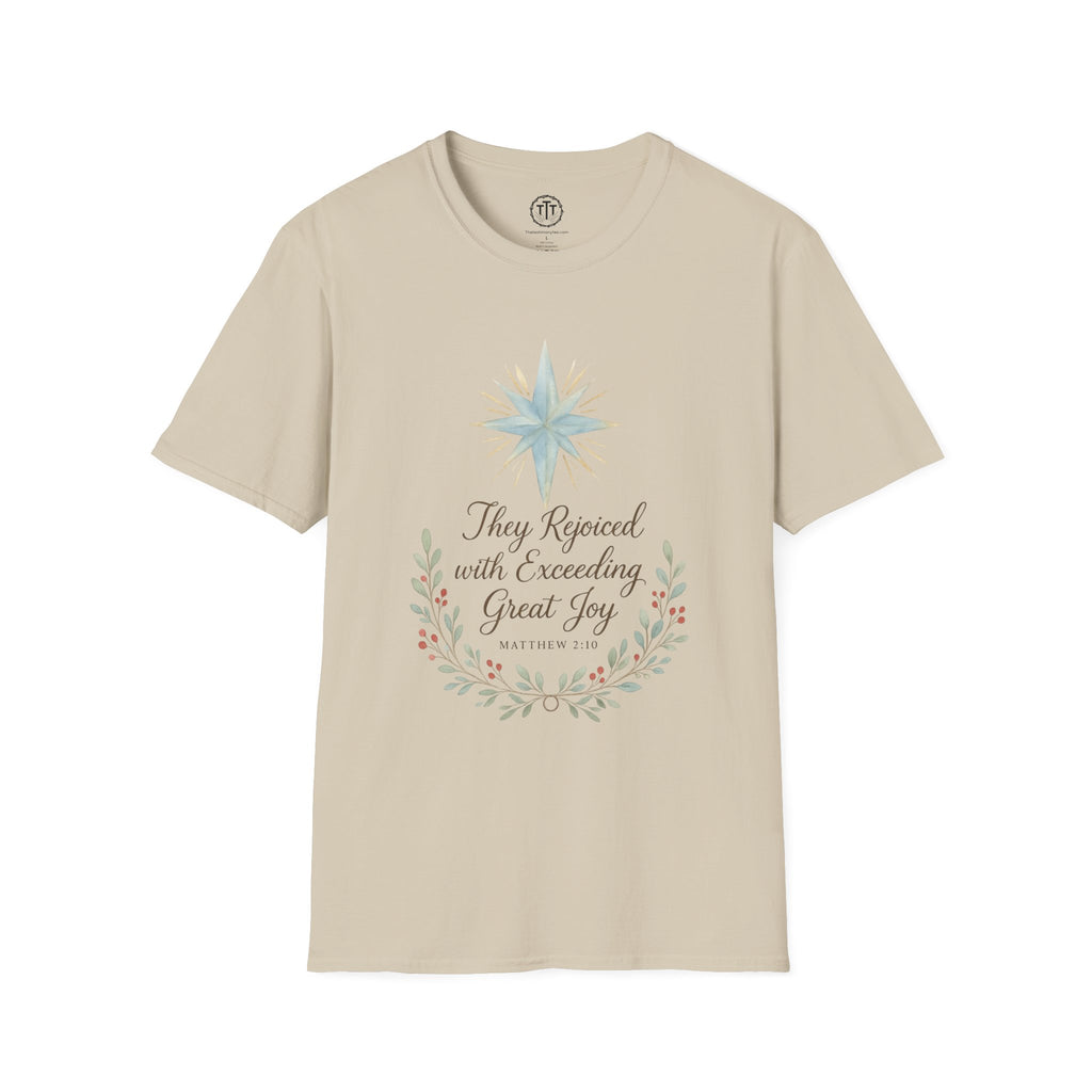 Exceeding Great Joy – Matthew 2:10 Christmas T-Shirt