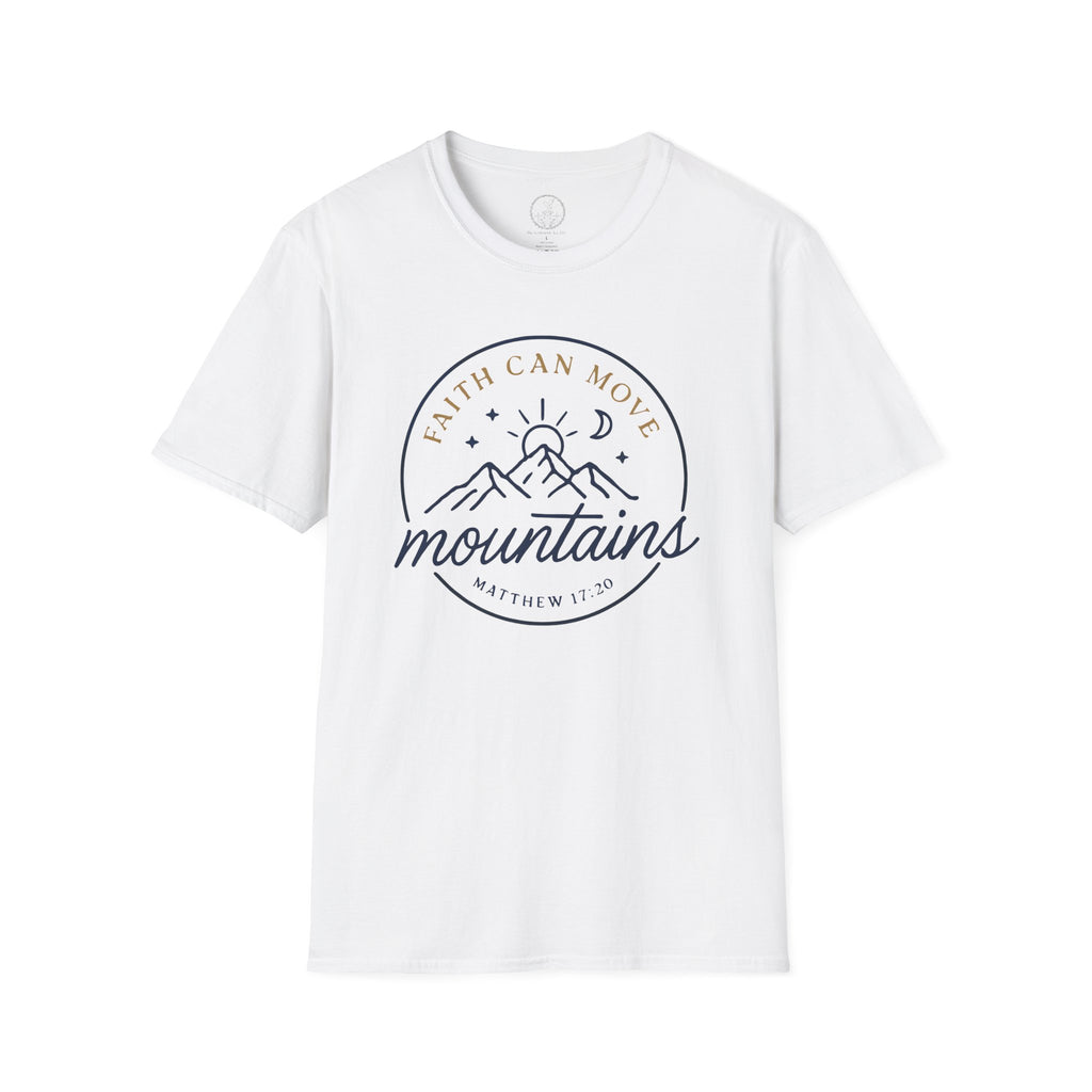 Faith Can Move Mountains – Matthew 17:20 Christian T-Shirt