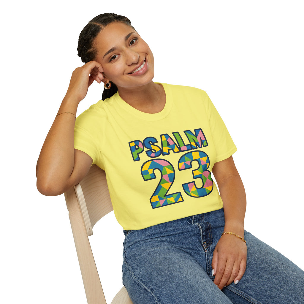 Psalm 23 Geo Mosaic Christian T-Shirt
