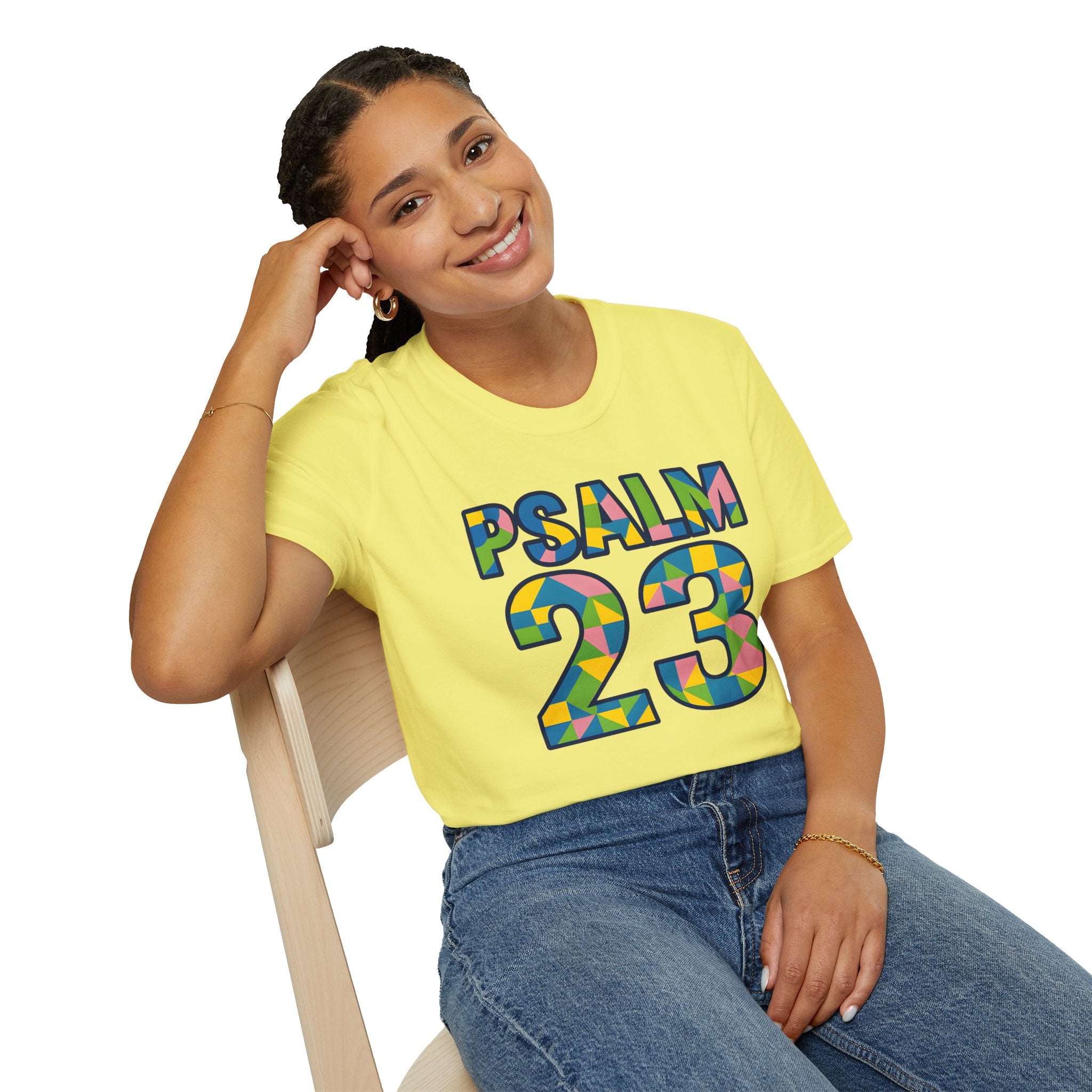 Psalm 23 Geo Mosaic Christian T-Shirt