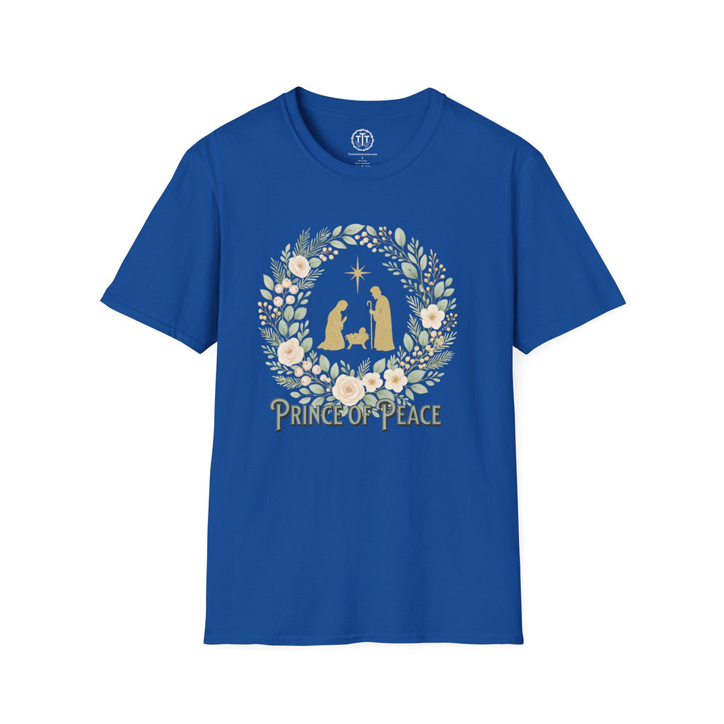 Prince of Peace – Nativity Wreath Christian T-Shirt