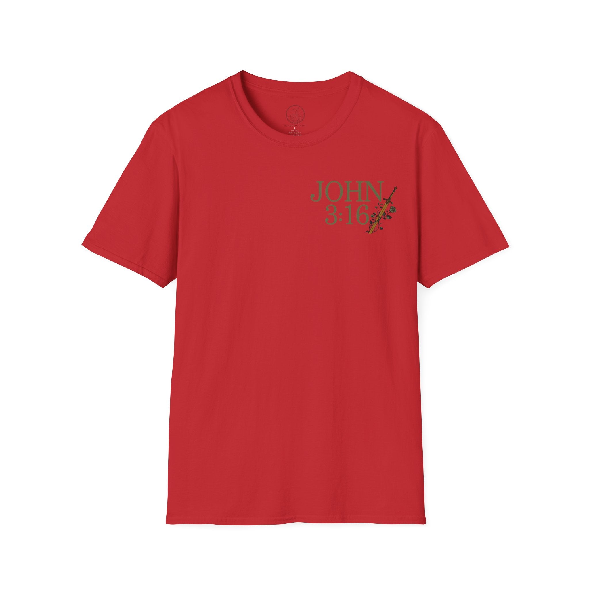 John 3:16 Vintage Floral (Front/Back) Scripture Tee