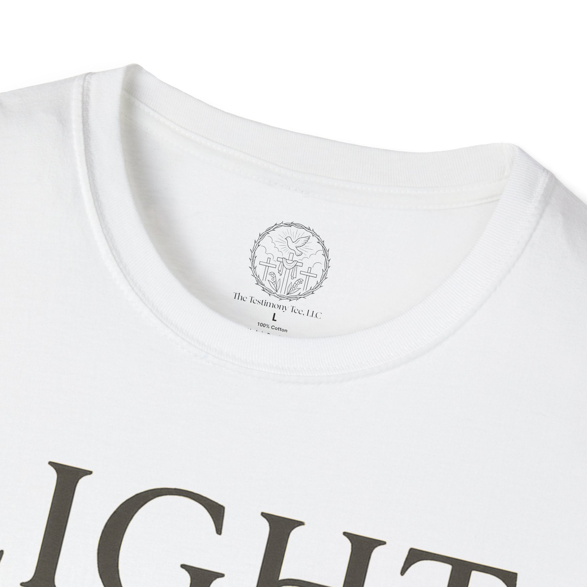 Light Where Hope Lives – John 1:5 (KJV) Christian T-Shirt