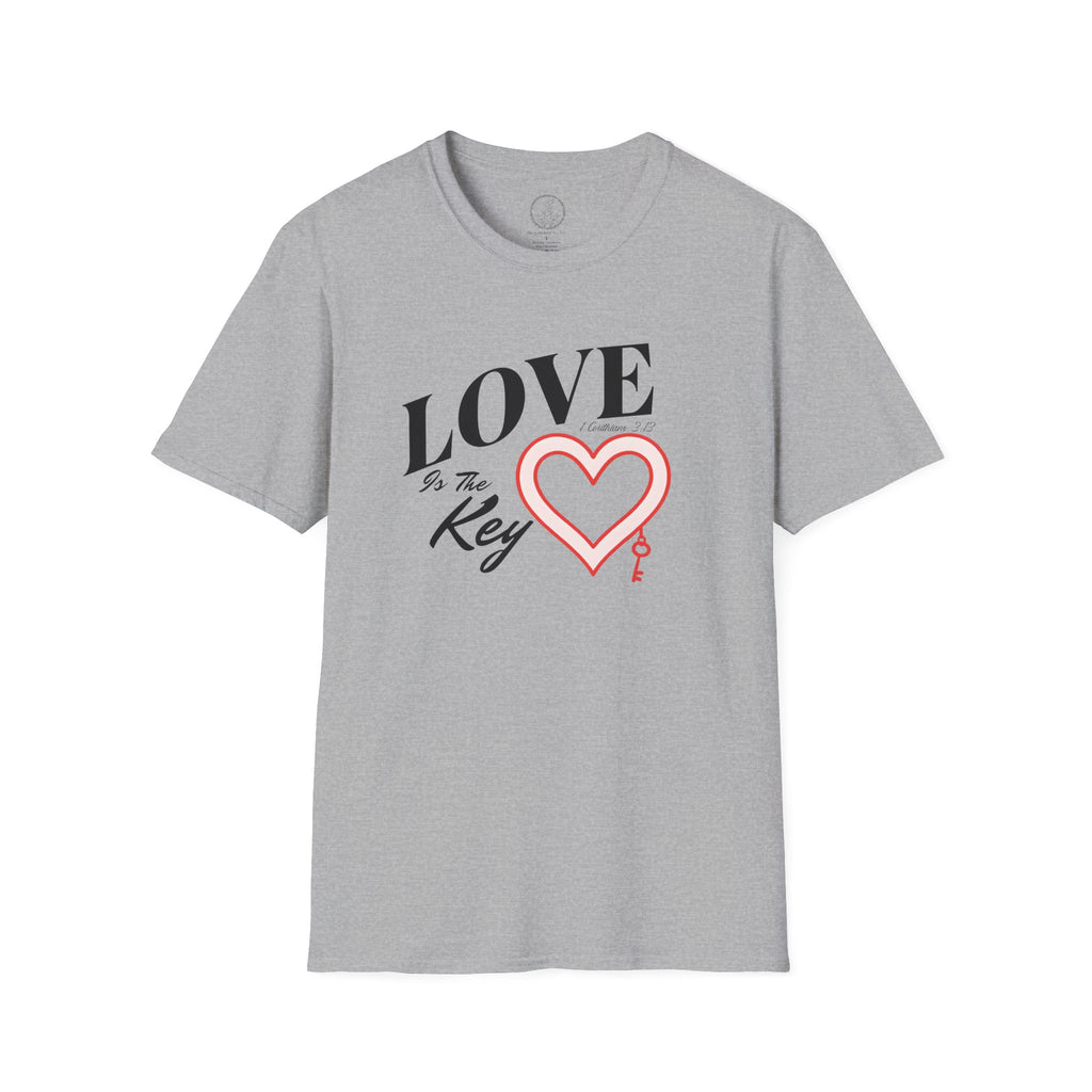 Love Is the Key – 1 Corinthians 13 Christian T-Shirt