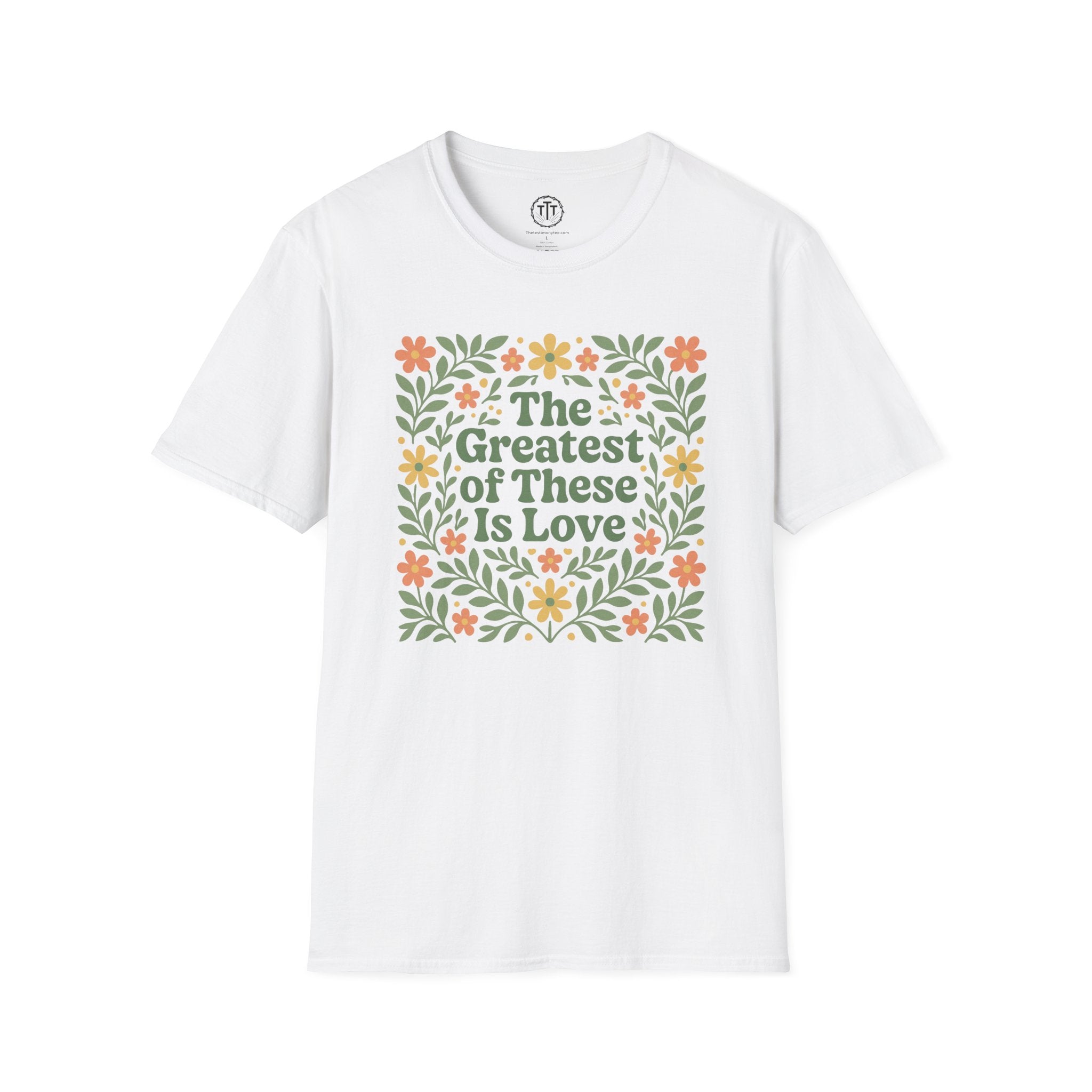 The Greatest of These is Love Floral T-Shirt