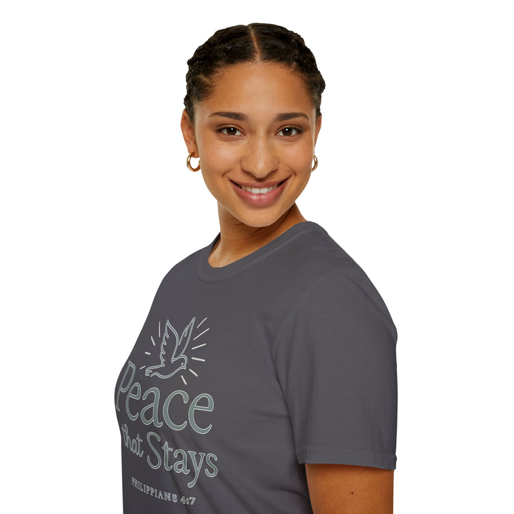 Peace That Stays • Philippians 4:7 Christian T-Shirt