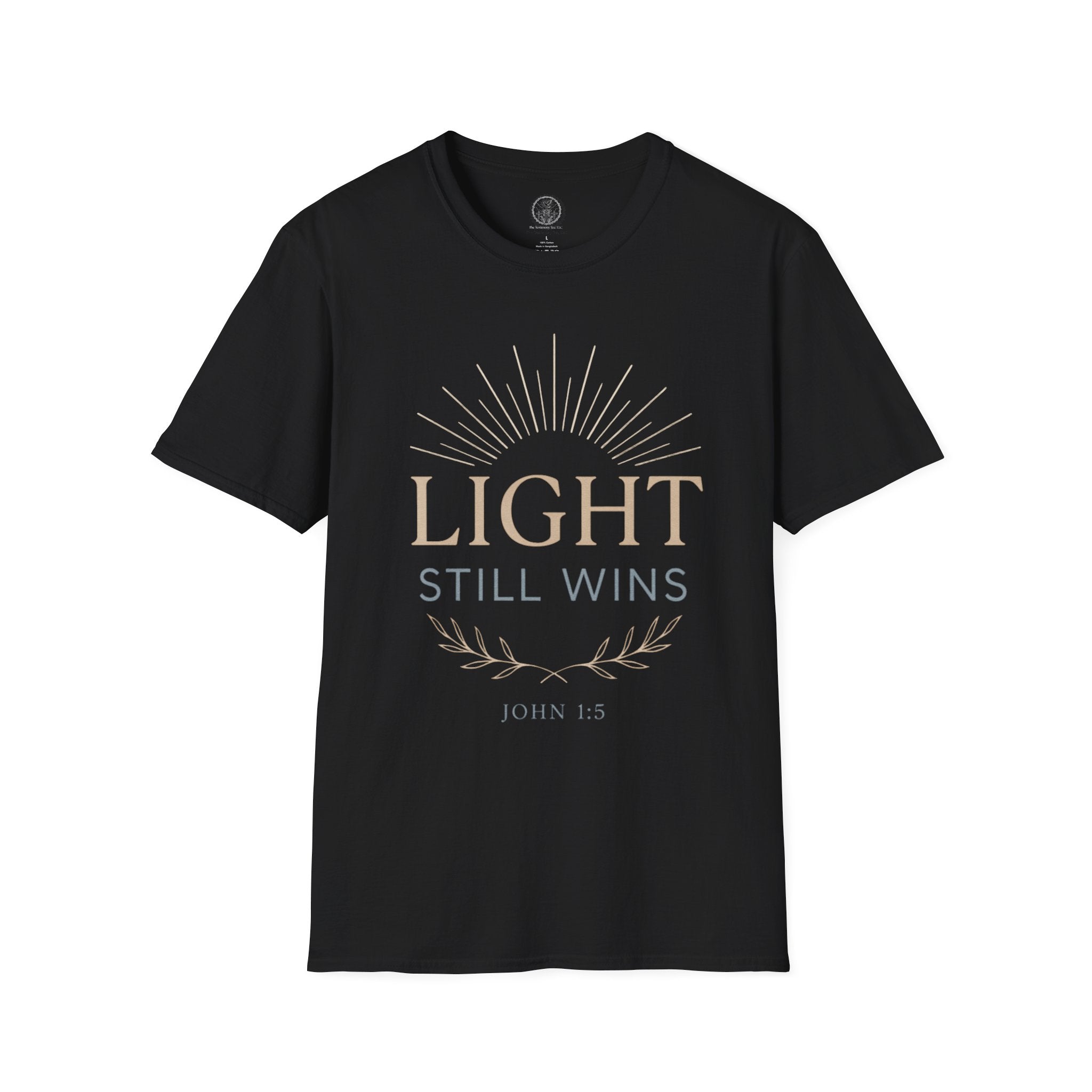 Light Still Wins — John 1:5 Christian T-Shirt