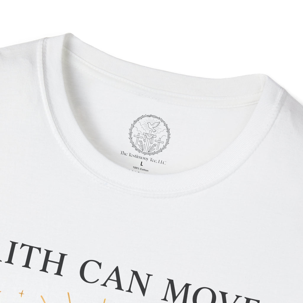 Faith Can Move Mountains – Matthew 17:20 Christian T-Shirt