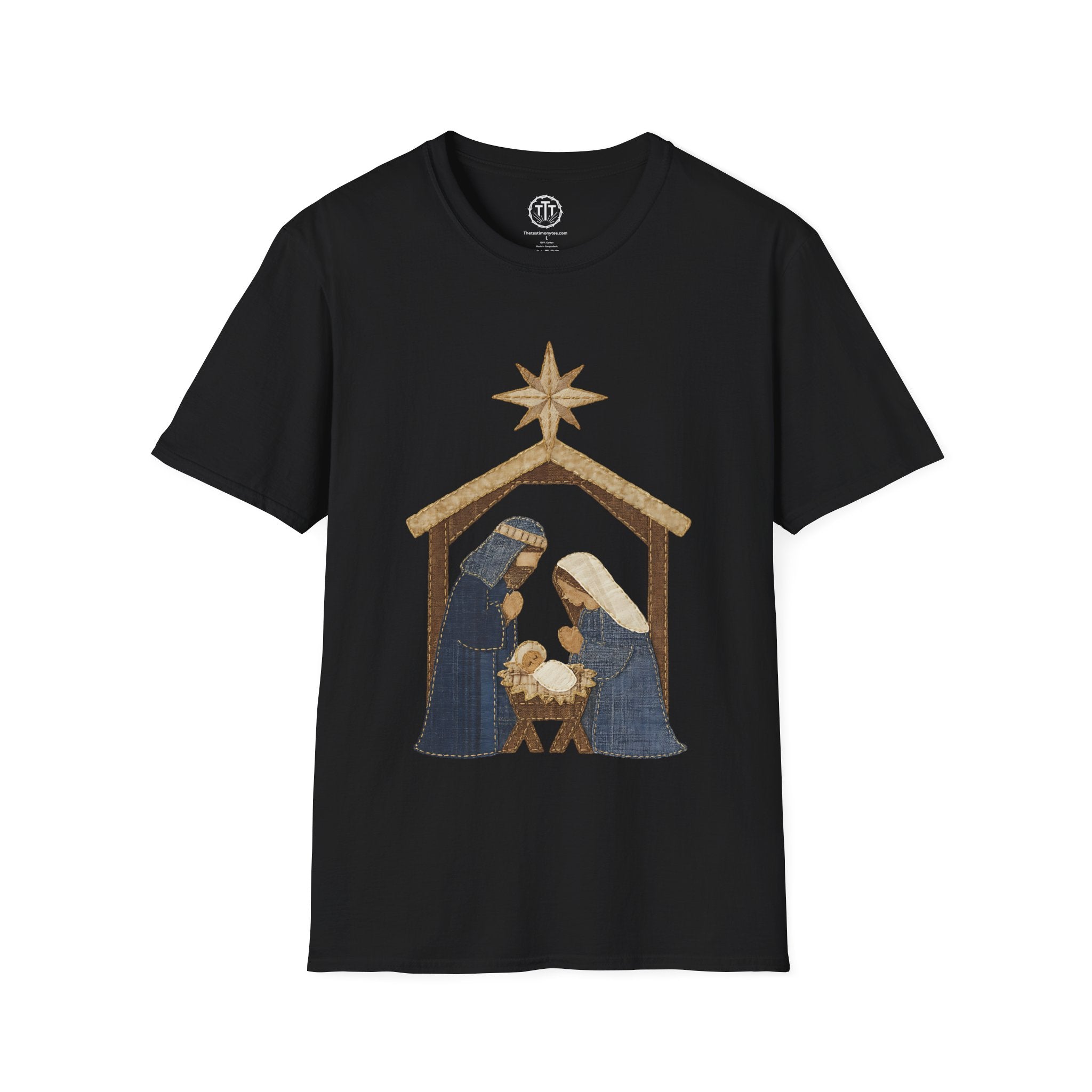 Patchwork Print Manger Scene